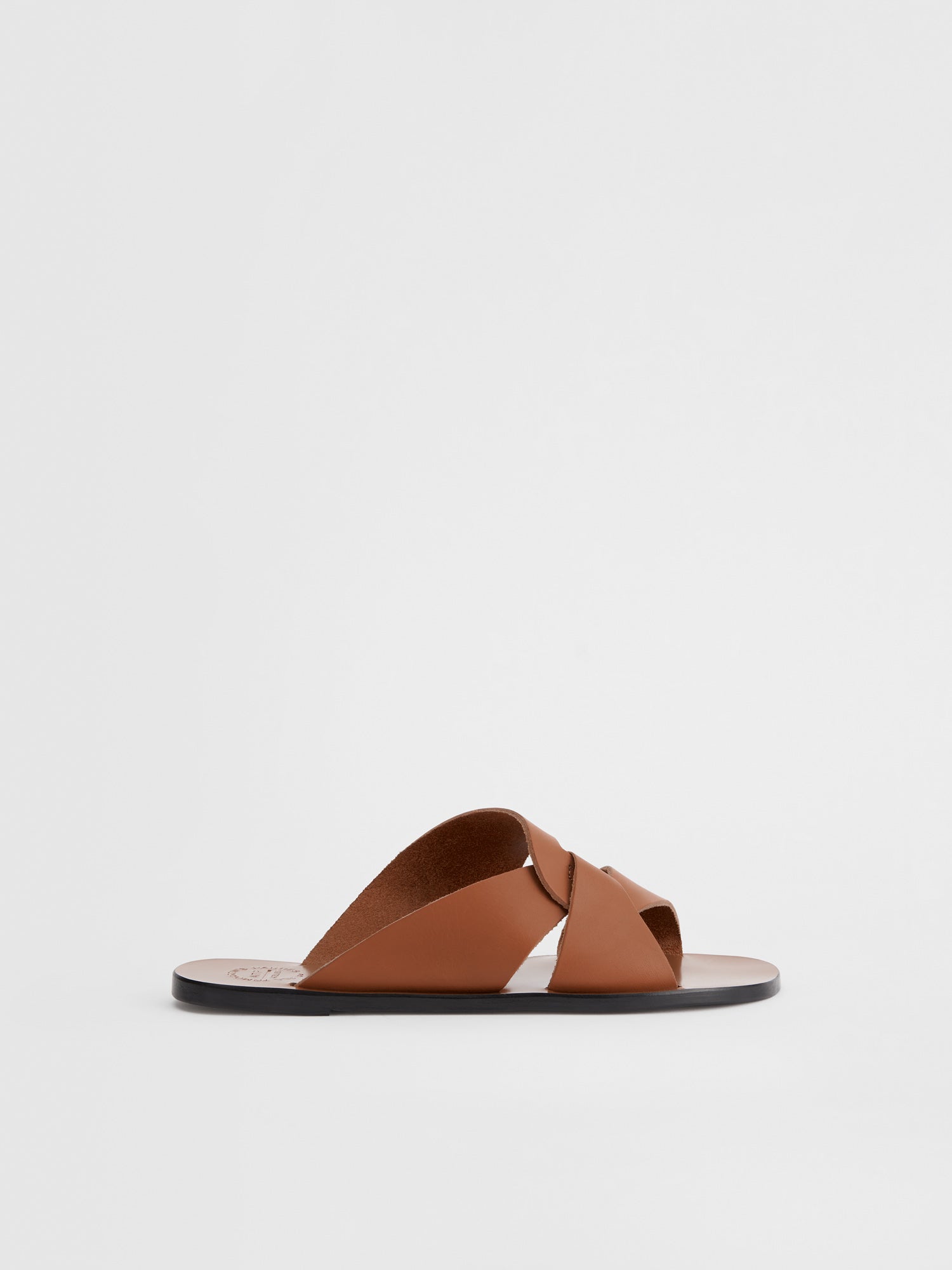 Allai Brandy Leather Flat sandals