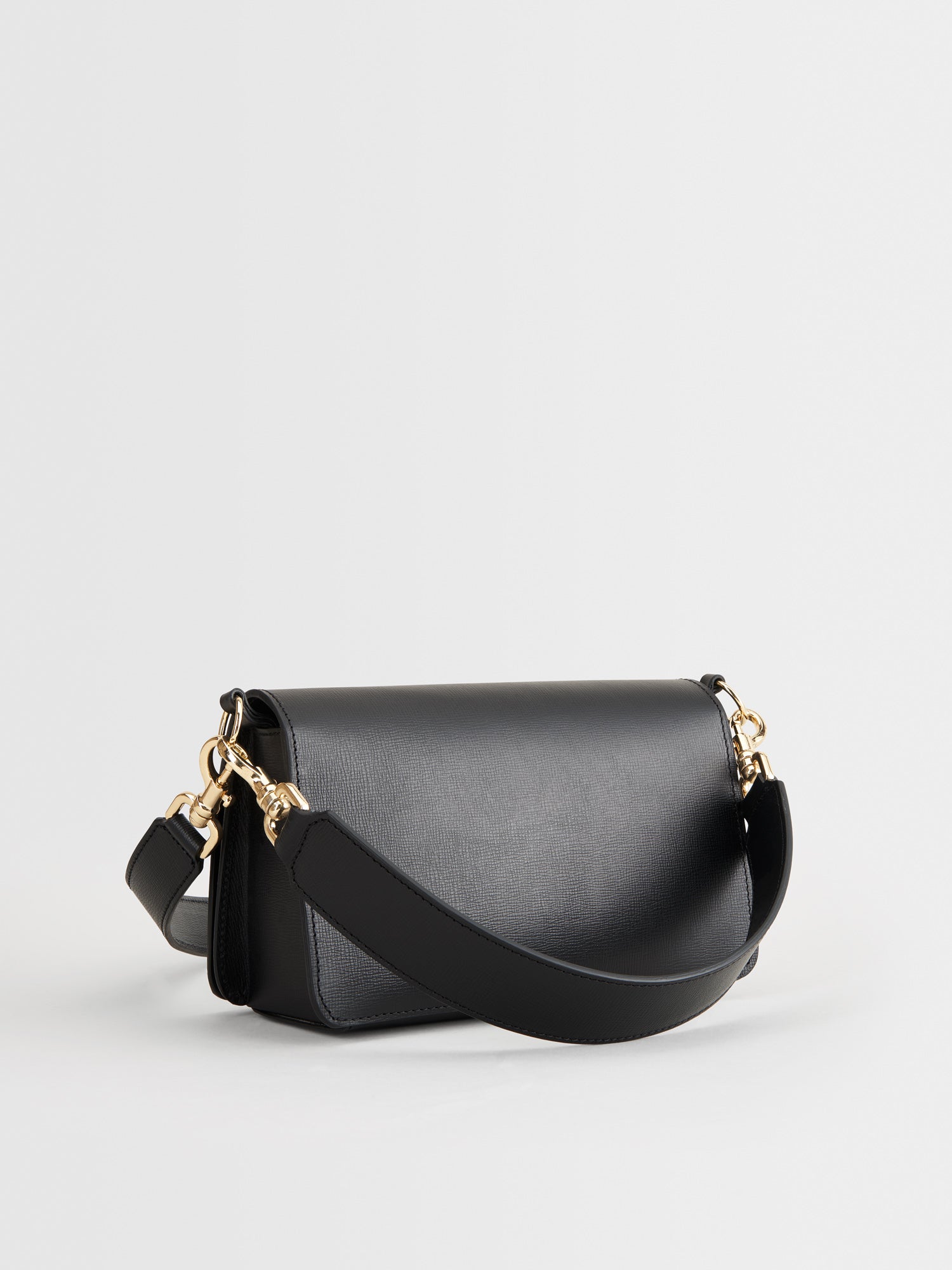 Assisi Black Saffiano Shoulder Bag – ATP Atelier USA
