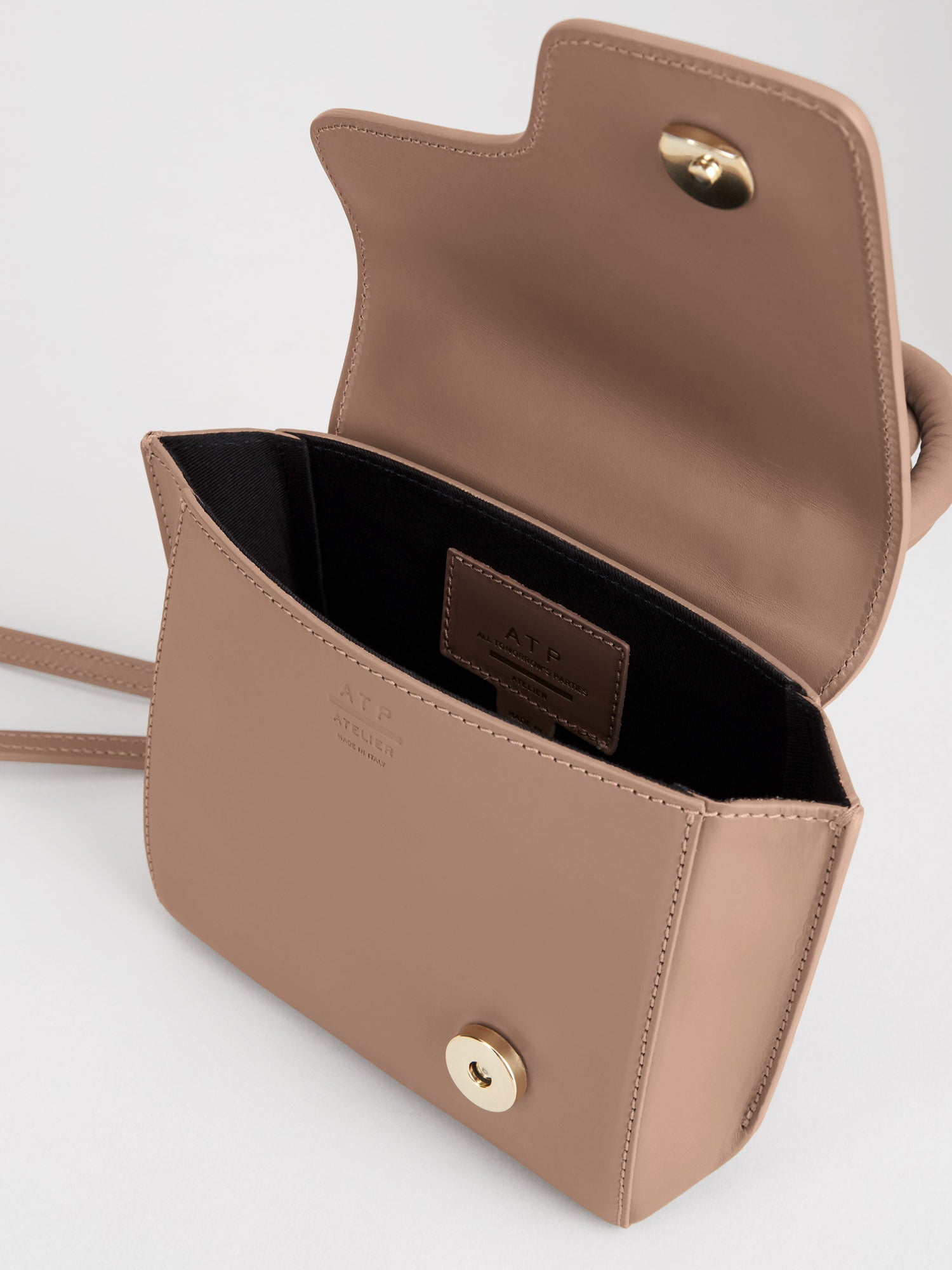 Montalbano Hazelnut Leather/Nappa Mini handbag