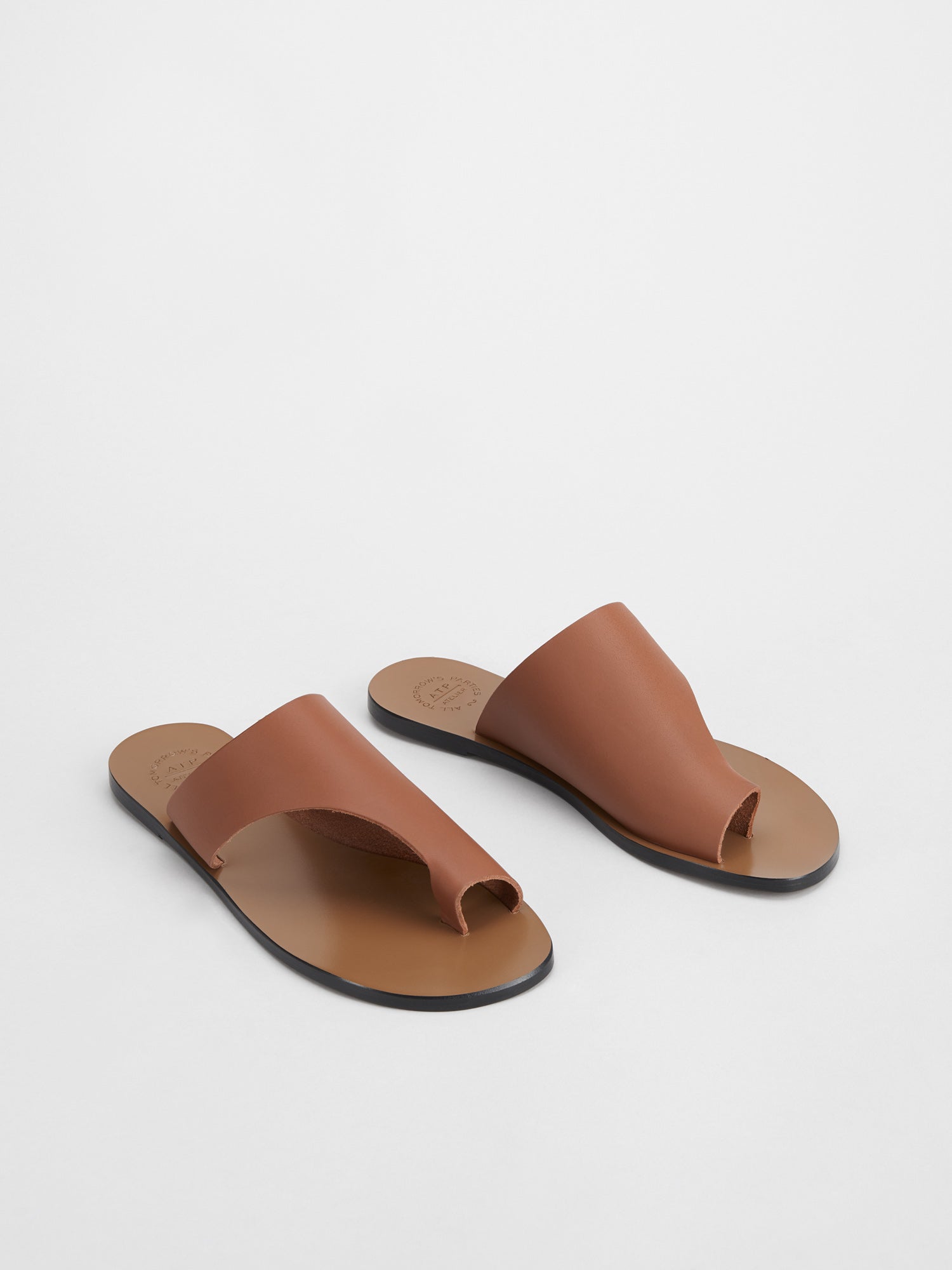 Rosa Brandy Leather Cutout sandals