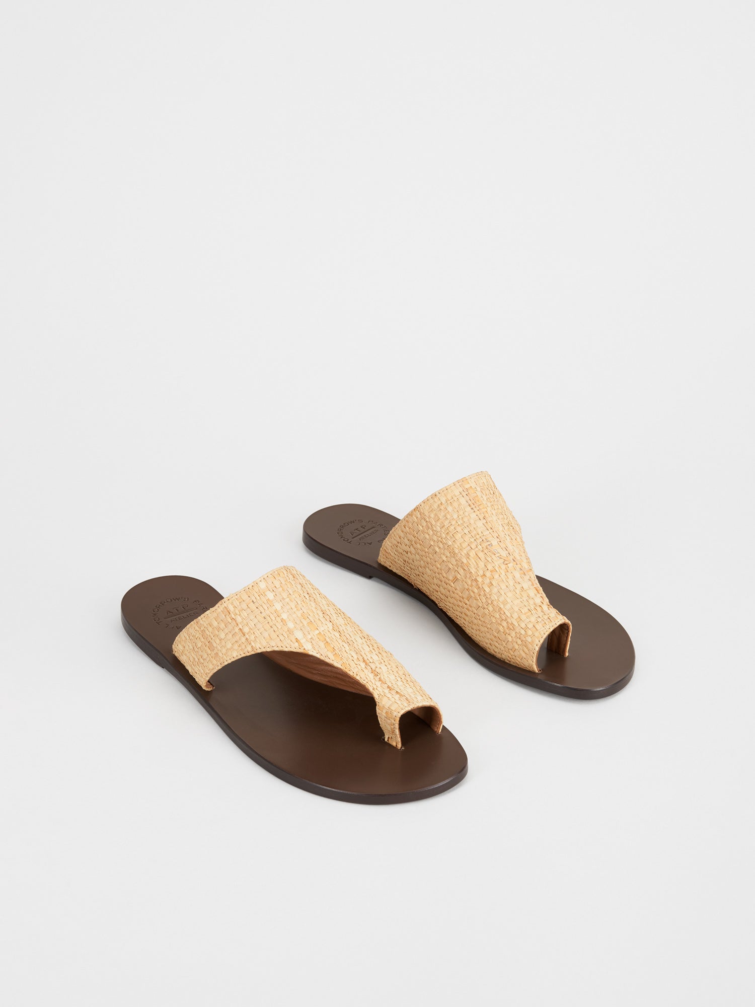 Natural – Rosa Atelier Cutout sandals ATP Raffia