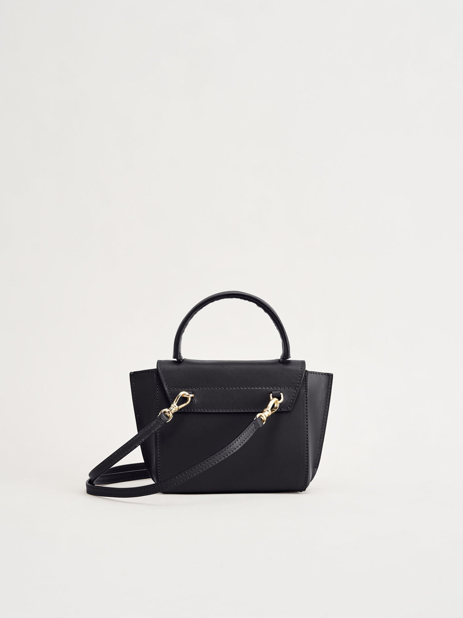 Montalcino Black Leather Mini handbag